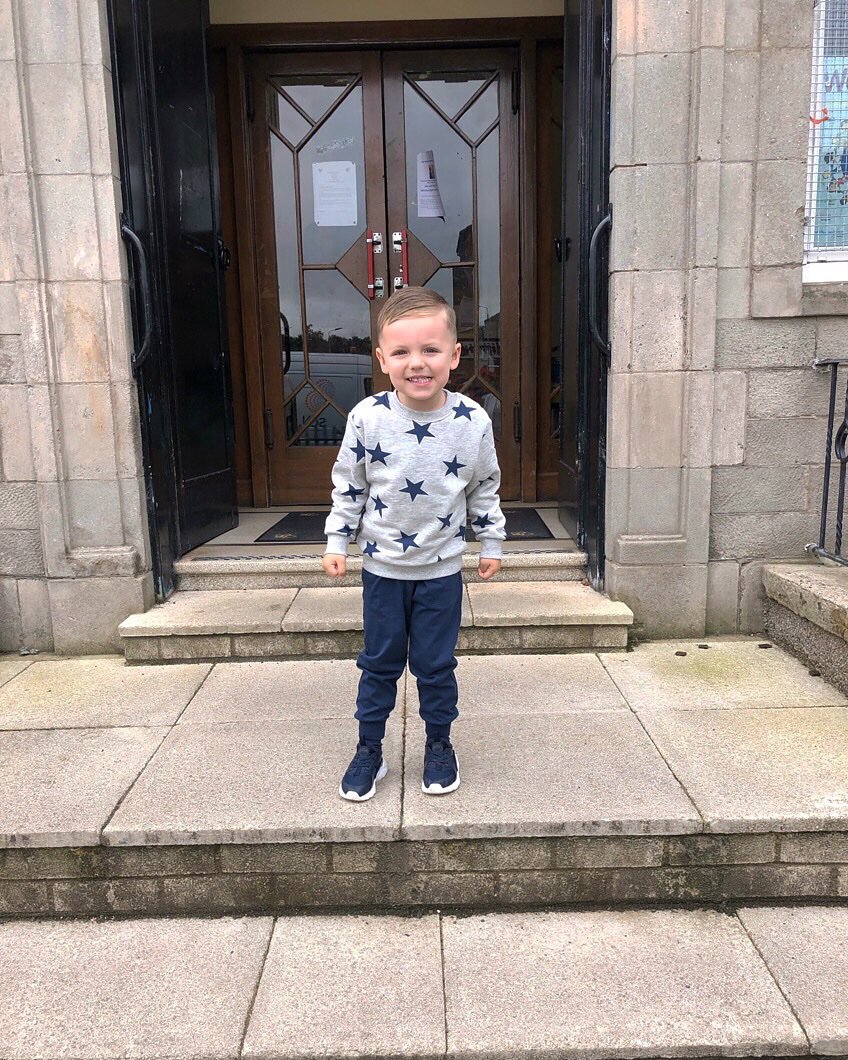 This big boys first day at nursery 💙
