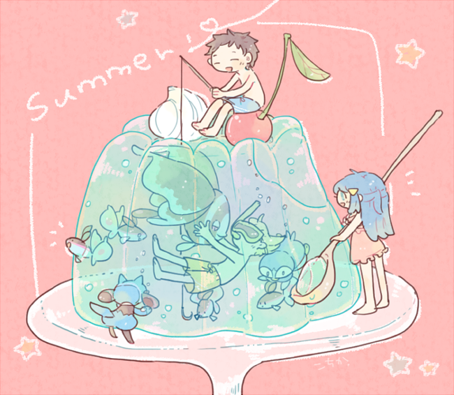 ヒカリ(ポケモントレーナー) 「ゼリ～～～ 」|こちかのイラスト