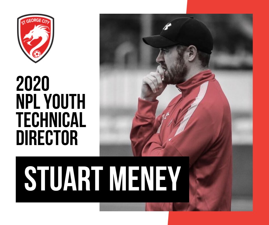 Club Announcement | Stuart Meney appointed 2020 NPL Youth Technical Director. 

<a href="/meney/">Stuart Meney</a> has been working in the <a href="/StGeorgeFA/">.rsvp.</a> / <a href="/StGeorgeCityFA/">St George City</a> pathway since 2012. He currently holds the AFC/FFA B Licence and is a Community Coach Educator. 

#WeAreStGeorge