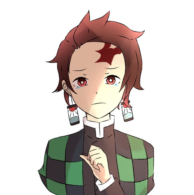 フィーさんがTwitterに投稿した竈門炭治郎(鬼滅の刃)のイラスト。
