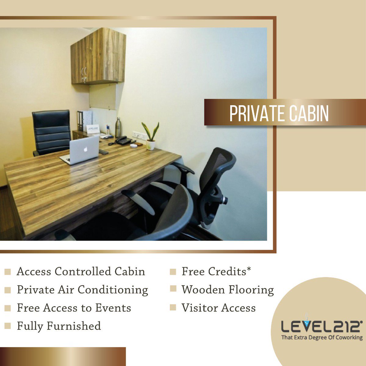 LCoworks's tweet photo. Get unmatched Private office experience in a co working environment. 

- Access to In-house Cafe 
- Access Controlled Cabin
- Free Access to Events
- Private Air Conditioning
- Visitor Access

Address : Level 212 Coworks, Parmar House, 2413 East Street, Next to Axis Bank, Pune. https://t.co/TgovPHuCOF