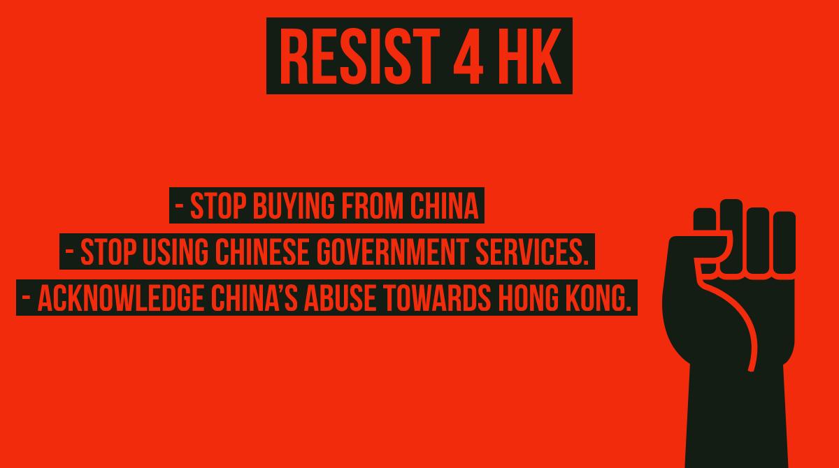 ZeroHourAU's tweet photo. ZHA is following the #resist4HK protocol until peace is made! Go follow @RESIST4HK https://t.co/056R8cJZTp