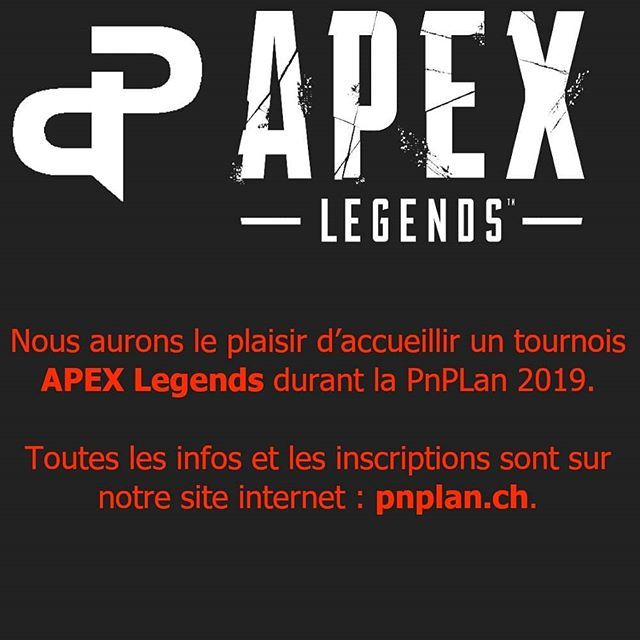 PnPLan_Party's tweet photo. Inscrivez-vous au tournois APEX Legends😀 https://t.co/1nCirhFbWJ https://t.co/bbXgpKmv8E