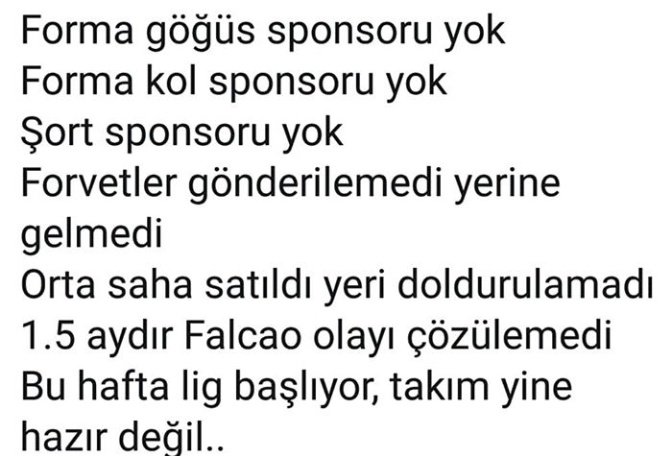 thecimbomizm's tweet photo. Allah yardımcımız olsun
#carsamba #SuperCup #falcao #AbduerrahimFalcaoNerede #galatasaray #gs #radamelfalcao #forvet #Transferyoksaİstifa #TransferTrt #transfergunlugu https://t.co/qbevMs9Dvu