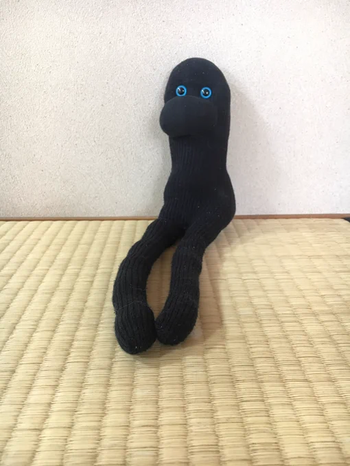手持ちの目玉を付けた 