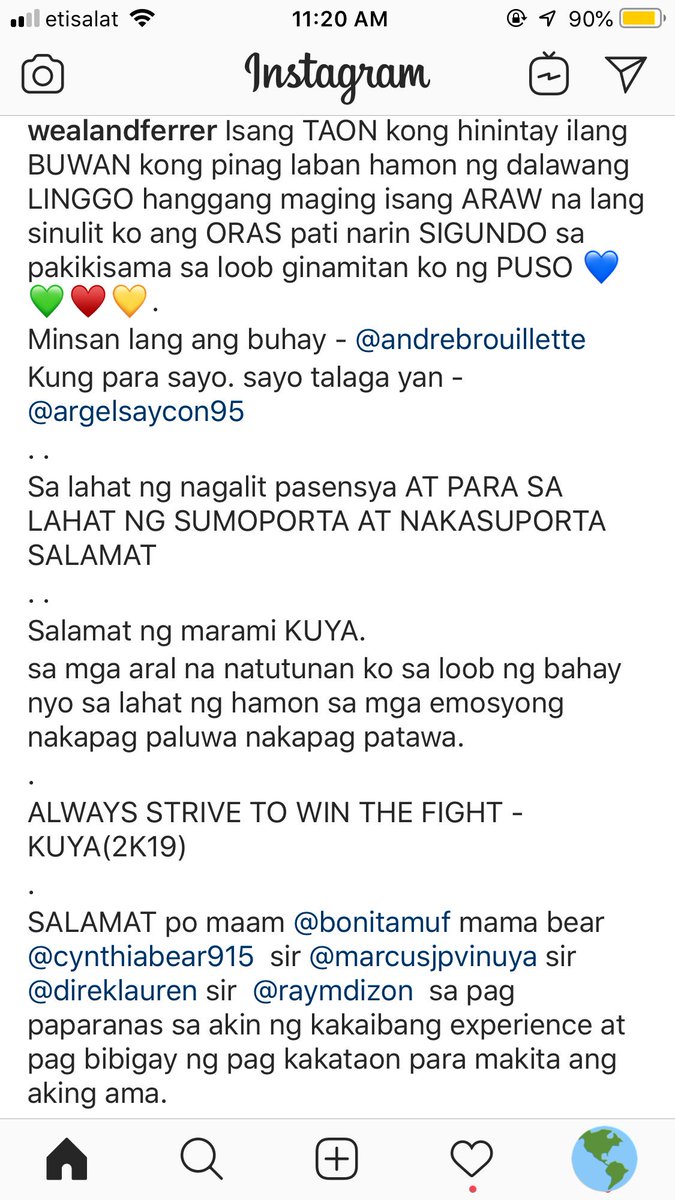 kuyswealand's tweet photo. Sobrang proud kami sayo @wealandferrer_ Continue being happy and positive in the outside world kuys! Love you!💛 https://t.co/cxsrGiGB5R