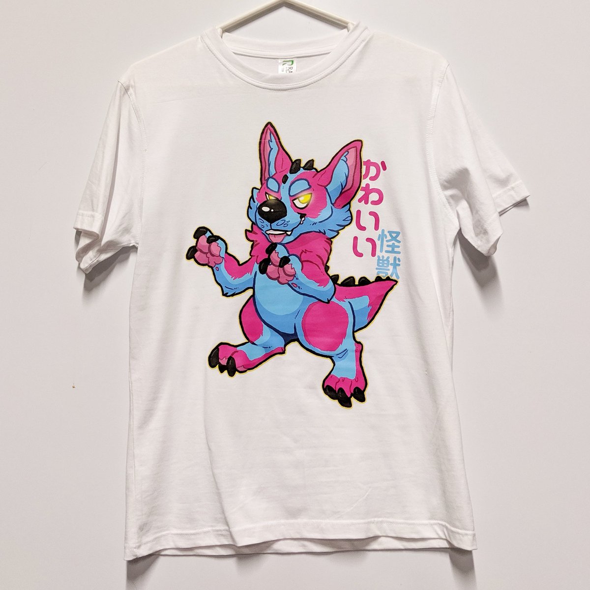 burubado_furry's tweet photo. Rad Kawaii Kaiju tee ready for #Neonfur
Art by @mochashep 
@NeonFurCon https://t.co/thdzQFLKeo