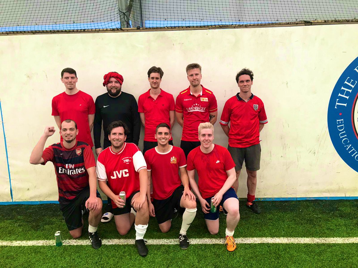 TrueLAD_FPL's tweet photo. How does your ##FPL mini-league celebrate its end of season do?
With a day of football 7-a-side at @ReadingFC followed by a raucous, semi-naked, awards ceremony/ping-pong show?
No? Just us then. #TrueLads #FPLCommunity #FF https://t.co/sF2nA4BscV