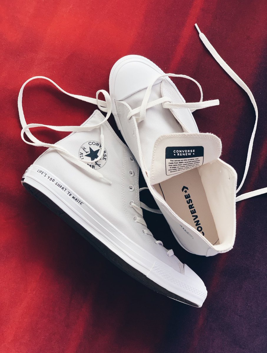💯♻️✔️<a href="/Converse/">Converse</a> #converserenew #chucktaylor #recycledpolyester #lifestooshorttowaste