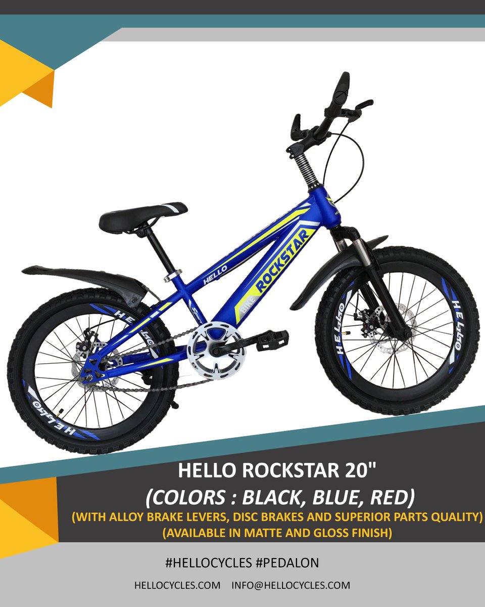 HelloCycles's tweet image. HELLO ROCKSTAR 20"
#HelloRockstar #HelloBicycle #20inchBicycle #Rockstar

#HelloCycles #PedalOn #HelloCycle #HelloBicycle #Hello
#Bicycle #Cycle #Bike #Cycling #Ride 
#MTB #MountainBike #KidBicycle
#Nepal #Kathmandu

🚴‍♂️ hellocycles.com
🚴‍♂️ youtube.hellocycles.com