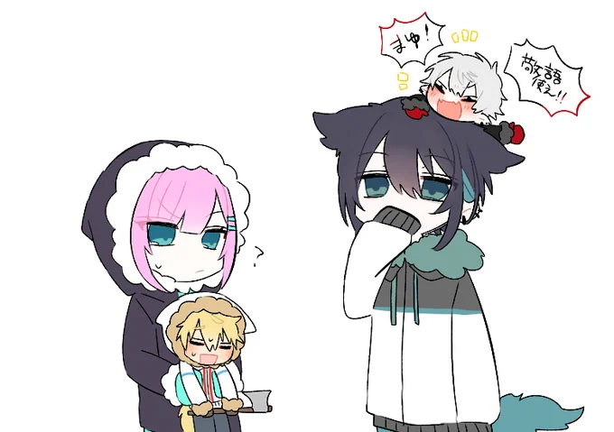 #雪山人狼2434
#りりあーと #KuzuArt #絵クス絵画 #灰画 