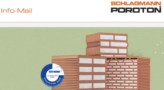 SchlagmannT9's tweet photo. Unsere neue #Infomail ist online! Hier gehts zu den #Themen und zur #Anmeldung - für alle, die Schlagmann-Infomail noch nicht abonniert haben: https://t.co/SOipMBsZrg  #Newsletter #Ziegel #Mauerwerk #klimaneutral #enkeltauglich #Redbloc https://t.co/xJ64qLYvy6