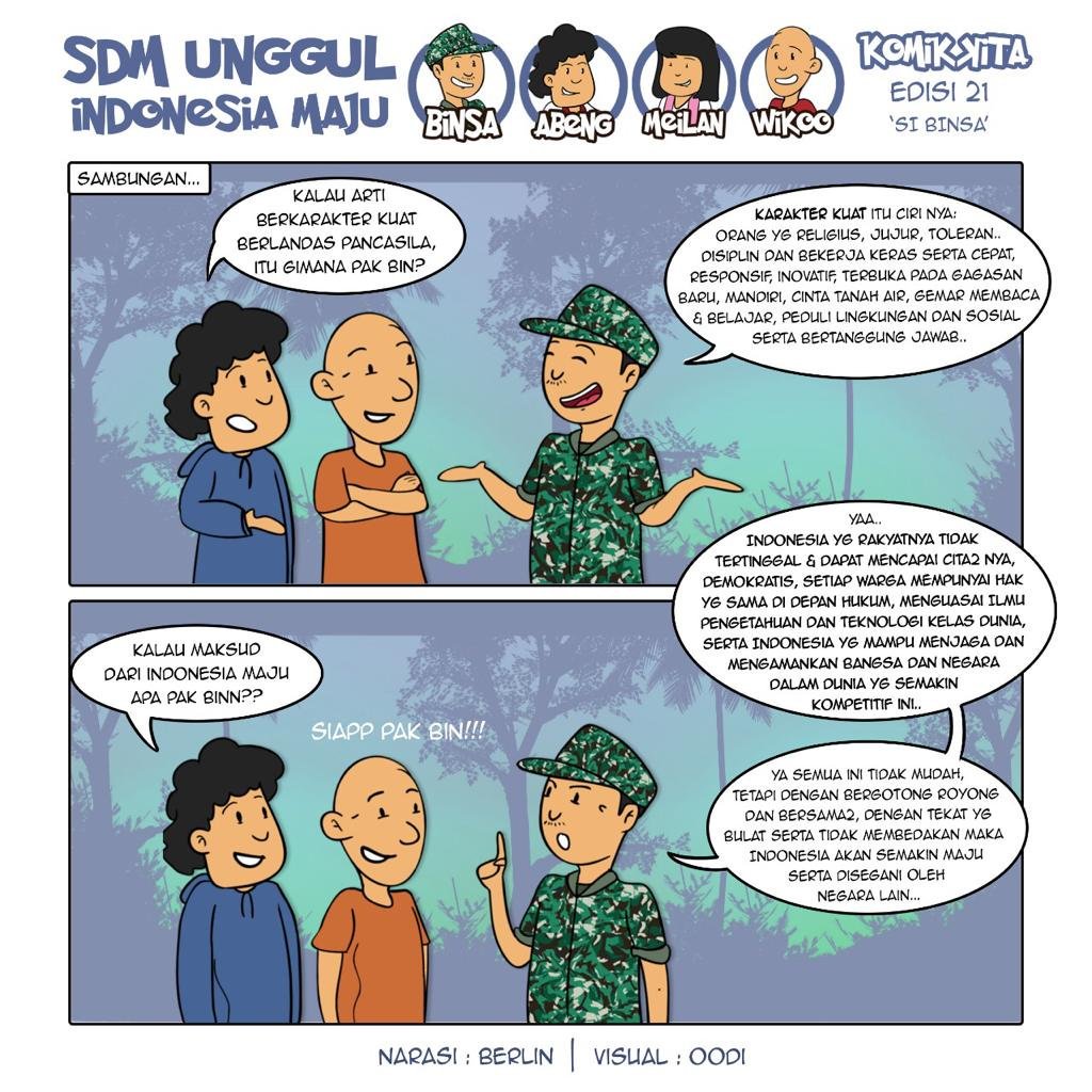 sitohang_cepi's tweet photo. Pembangunan karakter bangsa Indonesia menuju bangsa yang mandiri dalam menghadapi era globalisasi.

#SiBinsa #SDMUnggulIndonesiaMaju https://t.co/fHU2Hpwvf2