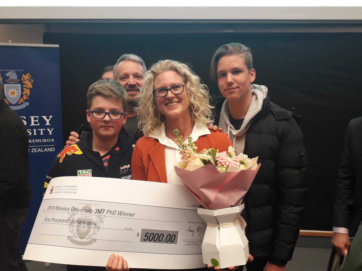 mdmurrie's tweet photo. @LittleTLS  2019 #MU3MT PhD winner! @MasseyUniHealth https://t.co/frYWeBoTFY