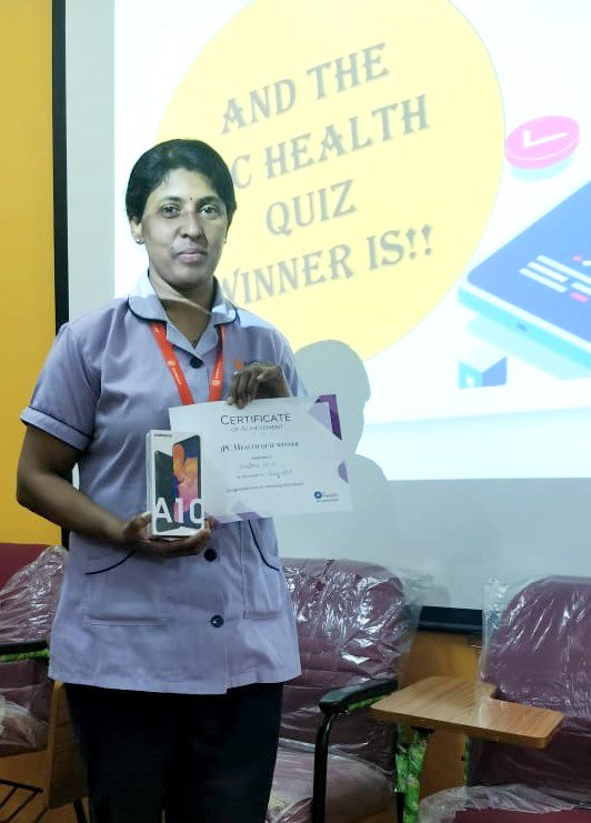Impelsys's tweet photo. iPC Health Quiz and Superlearner of the Month winners at Ramaiah Memorial Hospital. Congratulations to all the winners! @MSRMHOfficial 

#iPCHealth #iPCHealthQuiz #Healthcare #LearningAndDevelopment https://t.co/oy320qovRD