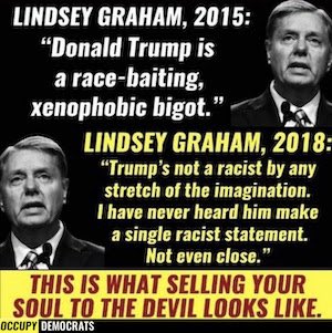 TravisVonHoopes's tweet photo. #Lindsey2015 vrs #Lindsey2019 = #LindseyGrahamResign #NoLindsey2020 #RaceBaiting #xenophobic #Bigot lives in our #WhiteHouse. Hire a #Fumigator #PestInspector #SellingYourSoul to the #Devil #LooksLikeThis https://t.co/y0QHshTqBl