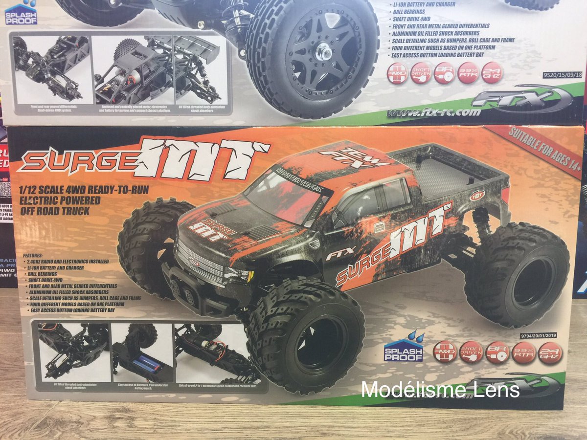 ModelismeLens's tweet photo. [Arrivage] FTX Surge truggy, truck et buggy chez modélisme lens https://t.co/Iz2GcAI30x