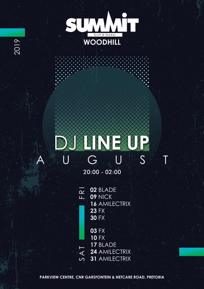FRIDAY 16 Aug > I'm @ SUMMIT SKYBAR Woodhill Pretoria, on from 8pm • #House music &amp; #Afro beats • free entry! ♫ #amilectrix #dj #femaledj #artist #music #electro #techno #edm #housemusic #pretoria #marketing #party #dance #event #nightout #funky #entertainment #positivevibes