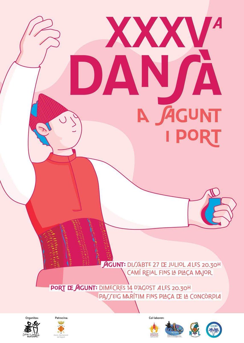 CompanyStas's tweet photo. #14agost19
20:30h #dansà al Port pl/Concòrdia #Sagunt
#Xodos
19:45 @JonatanPenalba
23h @PepBotifarra
#Betera
23h #dansà
00h #NitdAlbaes
#laNucia pl/Major
00:30h @RockBajoqueta
1:30h @LaFumigaBand
A @altaveu molt més pel Principat, com @ZooPosse a #Torregrossa
#PortSegur https://t.co/GIUfsunkYu