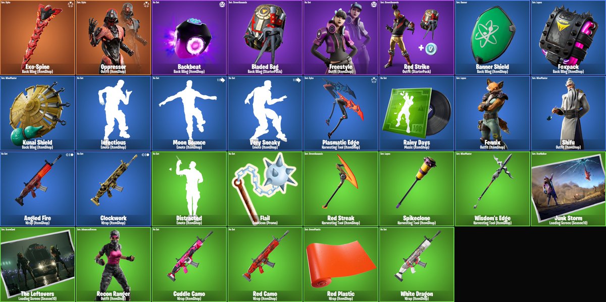 Hypex Fortnite Leaks News On Twitter All New Items Credit