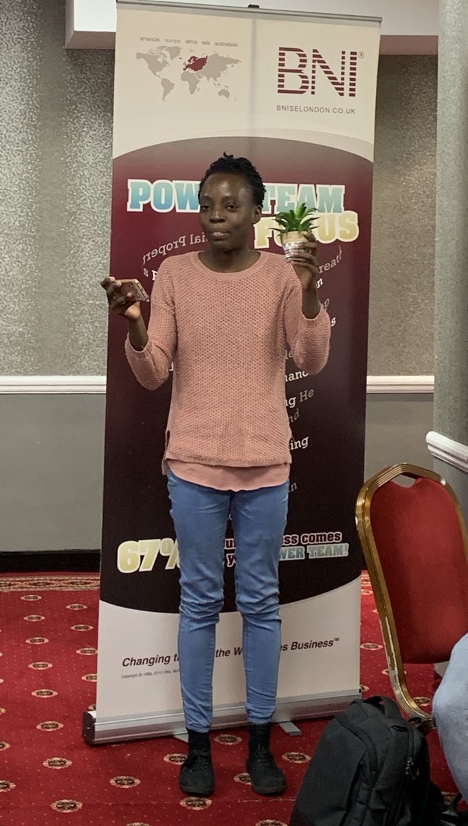 BNIParagon's tweet photo. It’s prop week at BNI Paragon. Here is Charlene with an Aloe Vera plant, which is the main ingredient in the Forever Living products she sells. #BNI https://t.co/NYsIROZ4RY