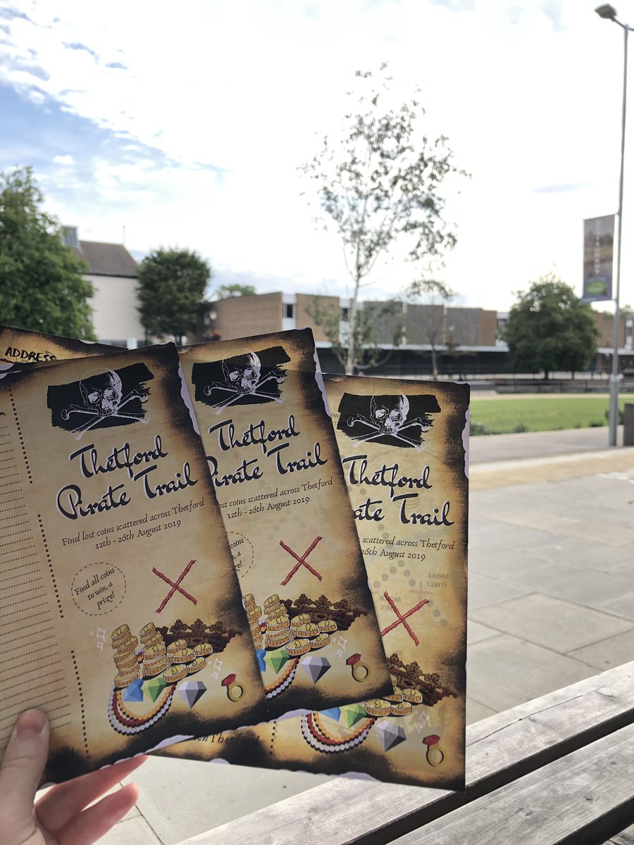 On The Green (@onthegreenthet) on Twitter photo The Thetford Pirate Trail around town is in full swing and maps are available for £1 from Grand Central - don’t forget your pen!
Find all 35 coins lost around Thetford to win a reward 🏴☠️✨
Funded by <a href="/BreckCouncil/">Breckland Council</a> The Thetford Pirate Trail around town is in full swing and maps are available for £1 from Grand Central - don’t forget your pen!
Find all 35 coins lost around Thetford to win a reward 🏴☠️✨
Funded by <a href="/BreckCouncil/">Breckland Council</a>