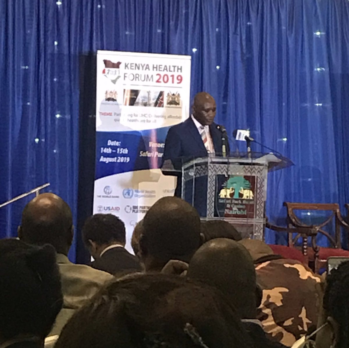 MOH_Kenya's tweet photo. Counties have invested in primary care and allocation of resources - Co-Chair @KenyaGovernors Hon. James’s Ongwae. We shall work with the national government and partners for sustainable healthcare #KenyaHealthForum https://t.co/TIjcKDpMUC