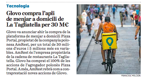 ComertiaRetail's tweet photo. Concentració en el sector de la logística i repartiment a domicili #logistica @diariAra
@LaTagliatella
@AmRestHoldings
@Glovo_ES
#expansio #comerç https://t.co/Qwrx1IQ4ov