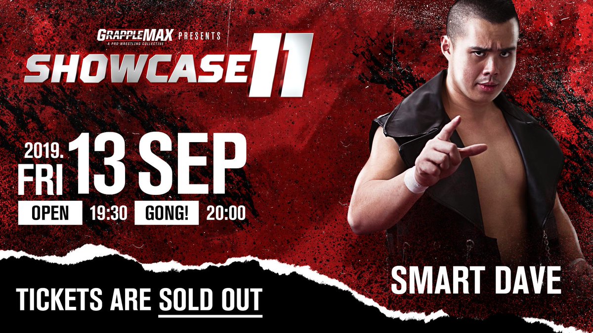 Grapplemax's tweet photo. Smart Dave will be looking for some retribution following the events that transpired at #Showcase10. Catch him in action at #Showcase11!
ICYMI: Tickets are #SoldOut!
#GrappleMAX https://t.co/qV7yXnC6VG