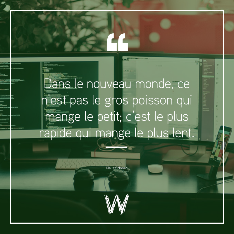 WebZenLyon's tweet photo. [DIGITAL] "Dans le nouveau monde, ce n'est pas le gros poisson qui mange le petit; c'est le plus rapide qui mange le plus lent."
- Klaus Schwab

#quotes #working #digital #agencedigitale #lyon #agencedigitalelyon https://t.co/D1EPq3ZQce
