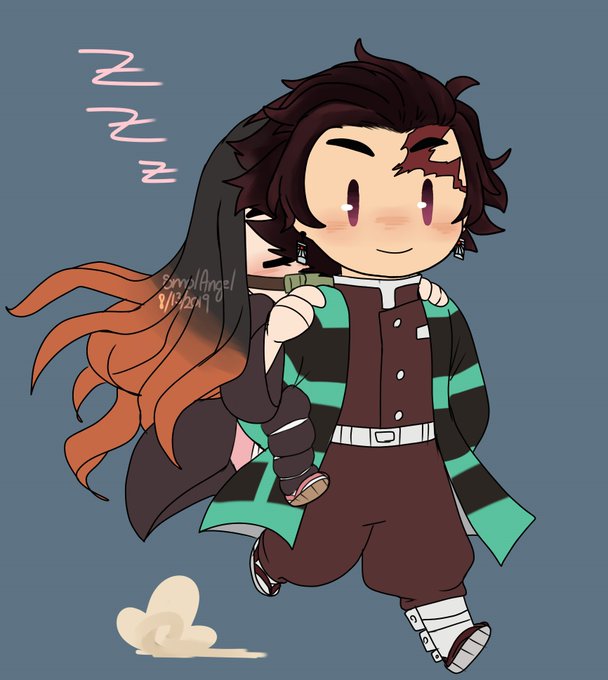 Nana | Looking for workさんがTwitterに投稿した竈門炭治郎(鬼滅の刃)のイラスト。