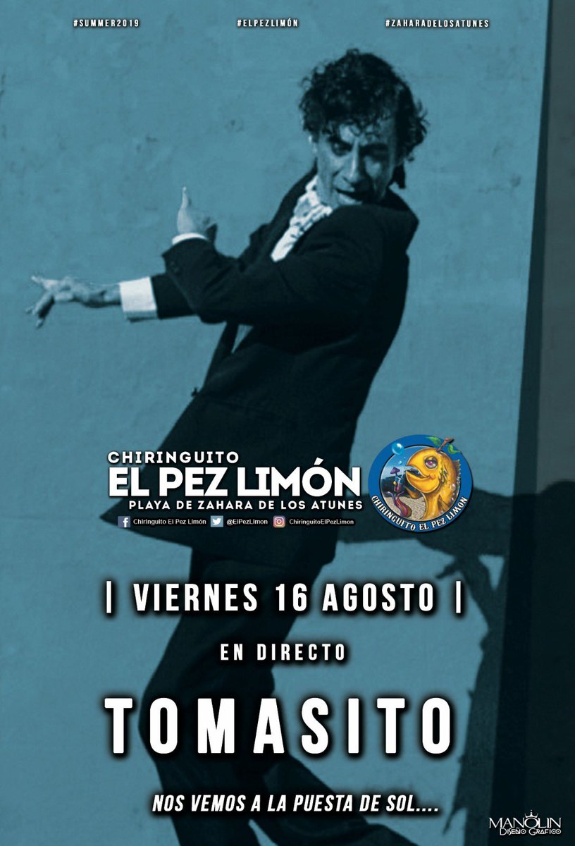 Arte y compás con el gran <a href="/tomasitooficial/">Tomasito</a> que nos visita este viernes 16 en #ElPezLimon 🐟🍋