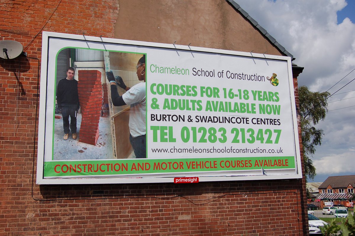 Chameleon_1's tweet photo. If you'd like to take the first steps toward a new career in bricklaying, plastering, tiling, or motor vehicle maintenance, then Chameleon School of Construction definitely fits the BILL, and to come on BOARD you just have to call 01283 213427.  Funded L1/2 Diplomas available. https://t.co/WXyZma9WBL