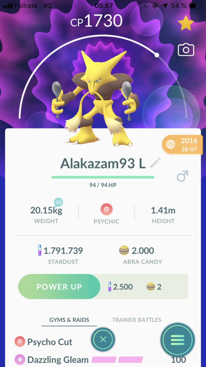 ShinyHunterDK's tweet photo. When I started playing #PokemonGO in July 2016, I didnt think much about movesets or IV’s, so I am lucky that I still have many Legacy movesets😅Alakazam Dazzling Gleam, Hitmonlee Stomp and Omanyte Brine is some of my favorits. Brine is not even obtainable on any pokemon anymore. https://t.co/v9rS3DPCLP