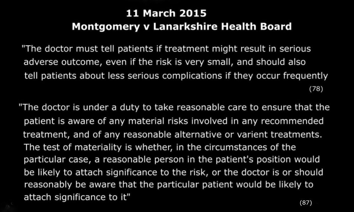 postersandme's tweet photo. @BlackDressDay1 @consent_patient @TinaRodwell1 @thegodofpleasur @wigglethemouse @emmajoy6 @LouCorsius @CatEye0611 Montgomery Case, Drs must make patients aware of treatment risk. The yellow card scheme needs to include CBT/GET and patients should be pressing Dr for information. https://t.co/YLI70KmKpO