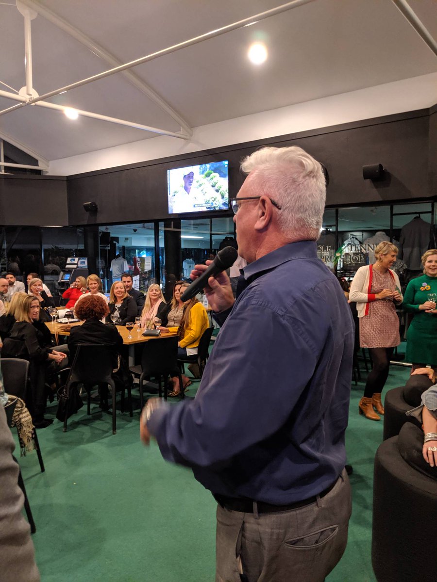 pdn_au's tweet photo. Teeing off in the clubhouse with Wade Haynes, PDN Chairperson, giving a warm welcome to all! #pdnau #pdnconference https://t.co/W7U1oMCZBb
