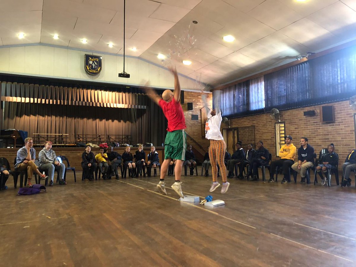 dflwits's tweet photo. We are proud to be partnering with @ungaklara today, performing six shows across Soweto! Thank you @CTAOP @SwedeninSA

#TransformingArts #TransformingLives https://t.co/zOuNKUyhen