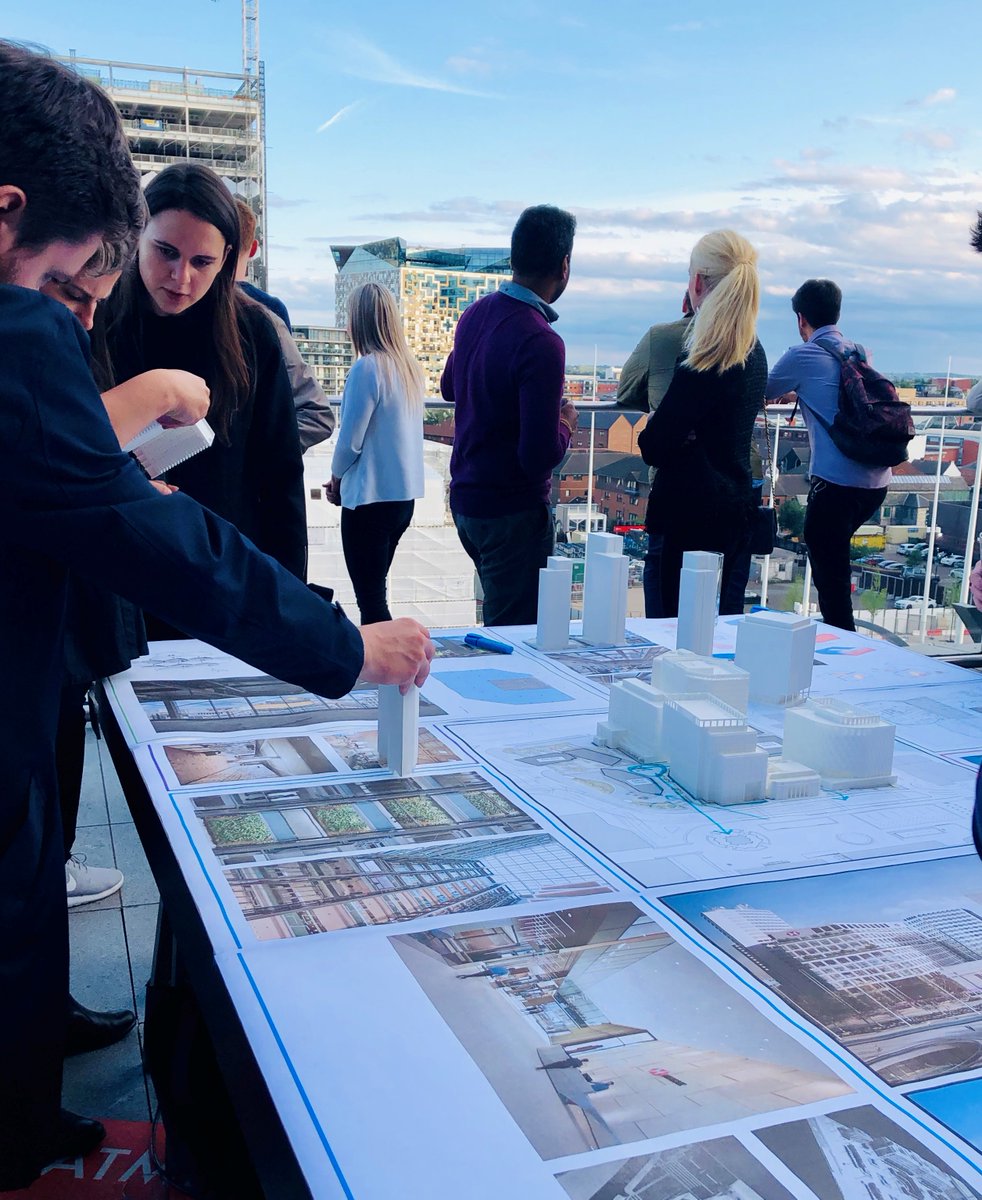 BM3Architecture's tweet image. Excellent #tabletalk last night by @MakeArchitects  discussing the @Arena_Central #masterplan.
Bonus the lovely weather and the view from the terrace at the @LibraryofBham Many thanks @Birm_Arch for organizing. #Brumarchitecture #WestMidlands @RIBAWestMids #bm3news