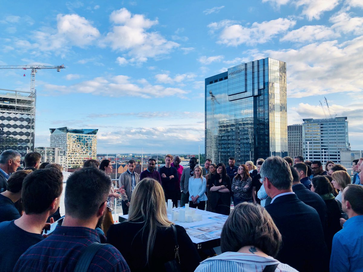 BM3Architecture's tweet image. Excellent #tabletalk last night by @MakeArchitects  discussing the @Arena_Central #masterplan.
Bonus the lovely weather and the view from the terrace at the @LibraryofBham Many thanks @Birm_Arch for organizing. #Brumarchitecture #WestMidlands @RIBAWestMids #bm3news