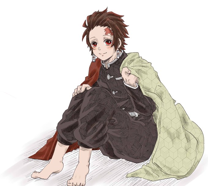 らせつさんがTwitterに投稿した竈門炭治郎(鬼滅の刃)のイラスト。
