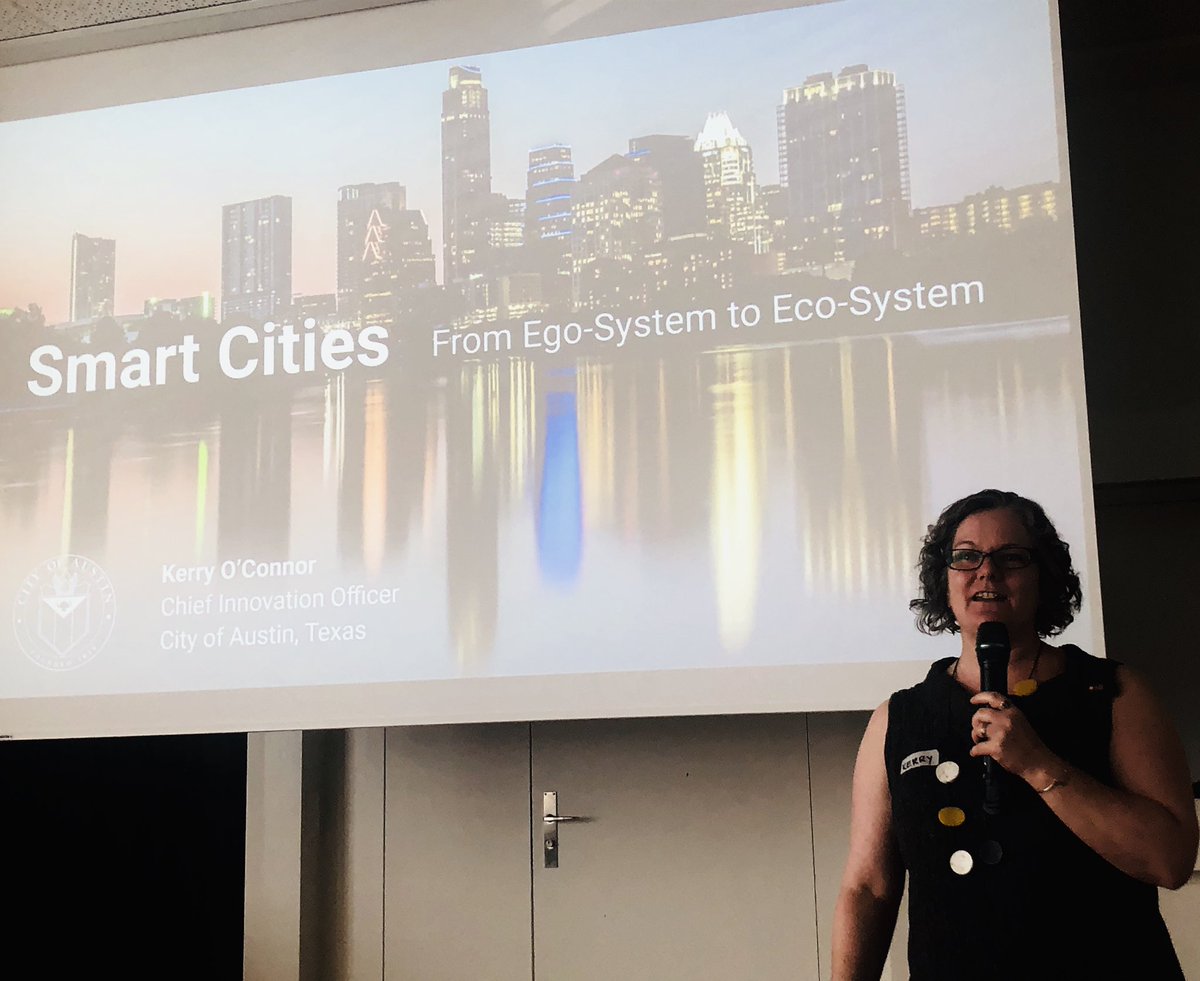 matthias_egli's tweet photo. „Solve real problems for real people“ Key Note from Kerry O‘Connor from Austin, Texas at the Impact Hub / Smart City Bern Event im Bernapark @smartcitybern1 #bernapark @impacthubbern https://t.co/xhrF1hbuzj