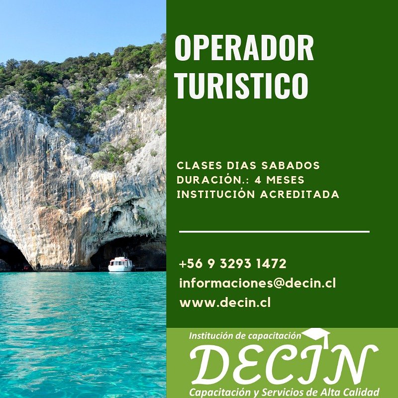 IDecin's tweet photo. Los empleos están cambiando, desarrollate en el mundo del turismo, es la opción que estabas buscando.

Matrícula 2x1
Certificado gratis
Formas de pago

Matrícula +56932931472 +56945032622
Informaciones@decin.cl
admision@decin.cl

Institución acreditada.
https://t.co/QDeNyhhPMk https://t.co/pDQMlQAovg