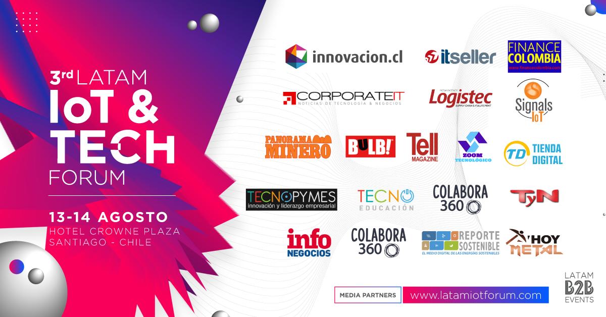 eventsbymcgroup's tweet photo. Comienza la 2da jornada de este #LatAmIOTforum junto a nuestros media partners @FinanceColombia @zoomtecnochile @Innovacioncl @BulbCL @TiendaDigitalLA @ITsellerNews @CorporateITnews @TecnoPymesNews @TecnoeducaCL @RevistaTELL @HoyMetal #colabora360 @ReporteSos @InfoNegocios_AR https://t.co/I25EhBtNDr