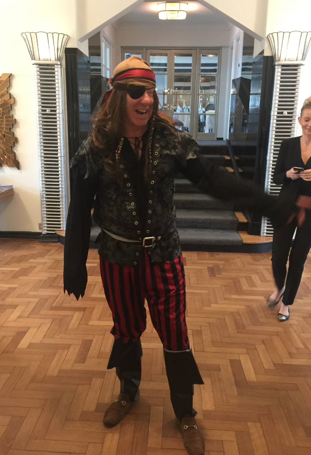 OSiTown's tweet photo. Check our aarrrgh CEO and Captain getting involved in the festivities and making sure everything is in ship-shape at @Burgh_Island's Tom Crocker festival!🏴‍☠️🦜 ⛵

#pirate #festival #treasureisland https://t.co/JyB9uxE12p
