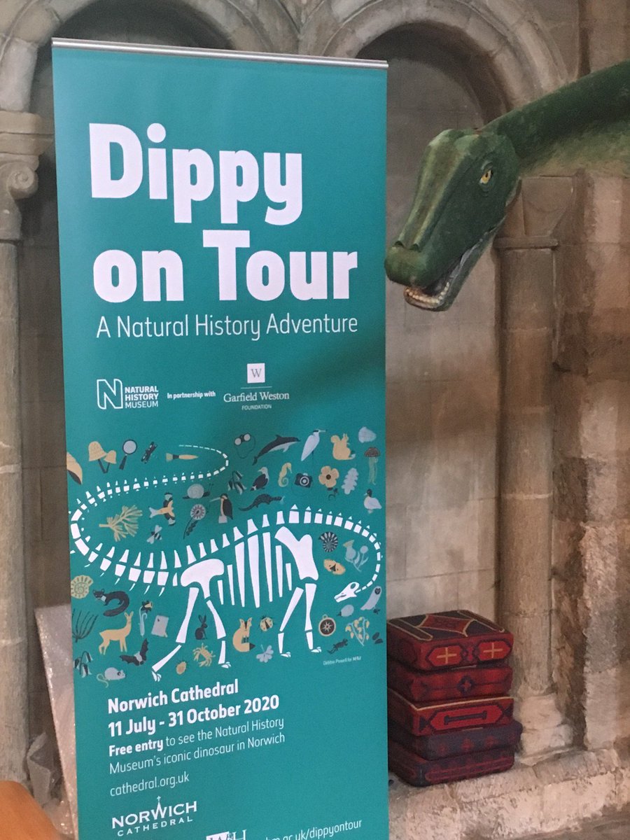 Diary a date for 2020!!
Following on from the unique #SeeingItDifferently the iconic #DippytheDiplodocus will stand in the magnificent nave <a href="/Nrw_Cathedral/">Norwich Cathedral</a>!
Come and see @DippyonTour from 11 Jul - 31 Oct'20!

 #Norwich <a href="/VisitNorwich/">VisitNorwich</a>