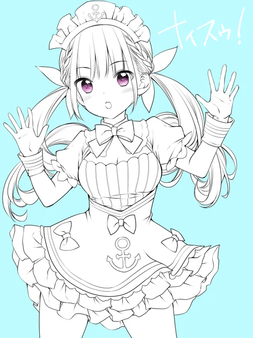めっちゃ久々に仕事でも同人でもない絵描きました。ナイスゥ! 