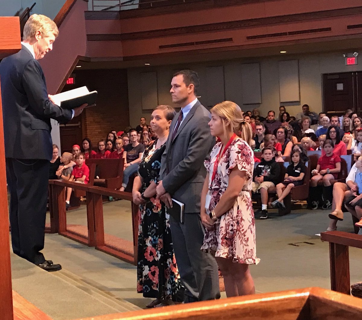 CCLSShirley's tweet photo. The installation of our new Executive Director, 2nd grade, and 5th grade teachers! Praise God for bringing these beautiful servants to us! Happy 1st day of school! ⁦@CCLSChargers⁩ https://t.co/1D2jnB71Tu