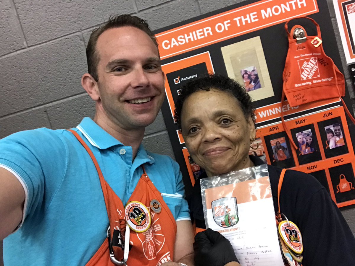 PhilGHomeDepot's tweet photo. Congrats to Alice for earning Cashier Of The Month. Even after 22 years, she hasn’t lost an ounce of passion for our customers. 👏 @LivoniaThd @MToby2742 @McFarrenGary @SWHR33 @SmittAaron https://t.co/eAVEourtWy