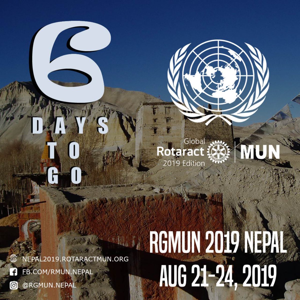 RGMUN_Nepal's tweet photo. 1 DAY TO GO!!! To Register and for more information please go to
link: https://t.co/Ggcouu2xzL

#CometoPokhara #RGMUNNepal #routepokhara #RGMUN #Rotaract #Model #UnitedNations #MUN #Pokhara #Nepal… https://t.co/gAMA6OlEKx https://t.co/aQmIASXZBz https://t.co/rkAadwVxuk https://t.co/6ZhiBxYVHq