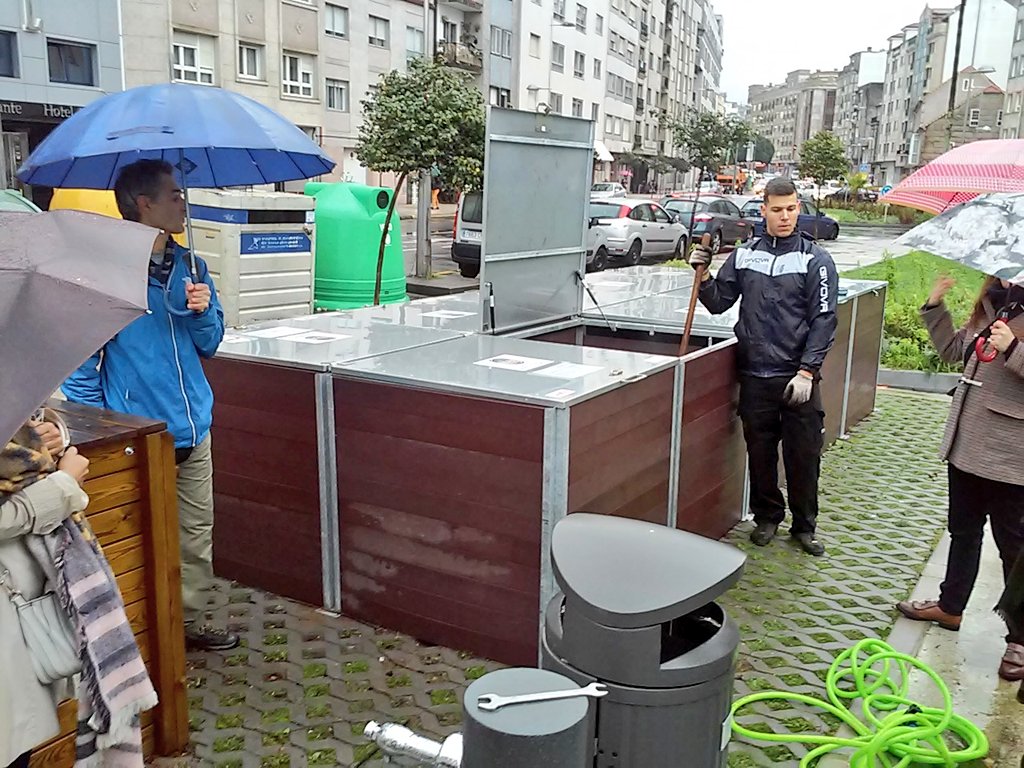 Community composting site in the city of Pontevedra (Spain)
